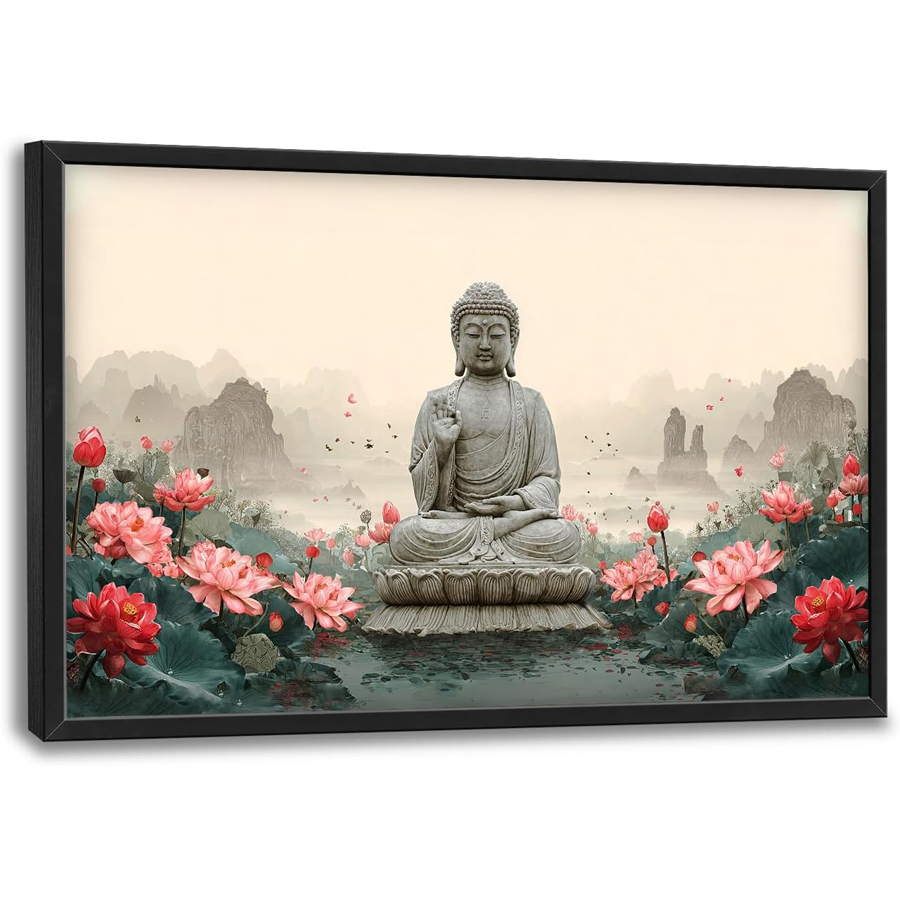 Resin Art Studio - Gran estatua de Buda, mosaico 5D,