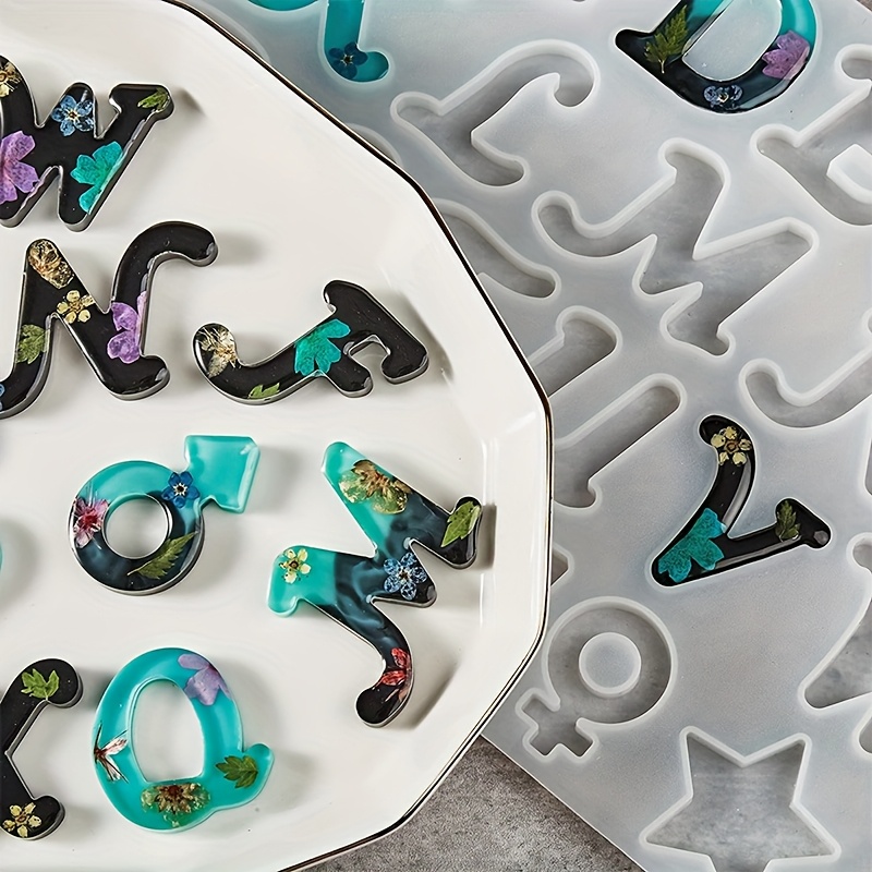 Resin Art Letters - Molde de resina para fundición, estilo