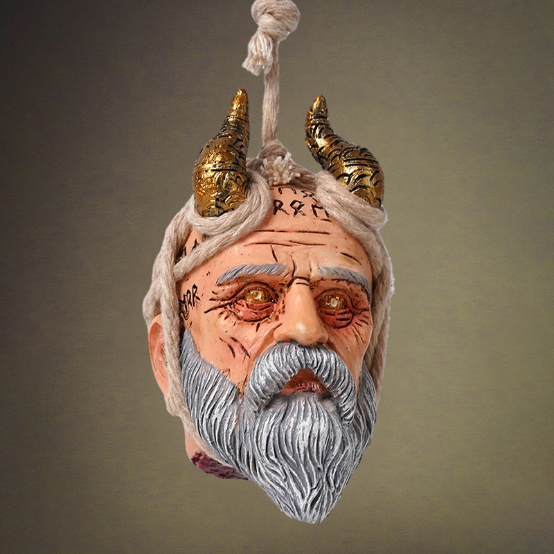 Resin Art Studio - Escultura de cabeza de resina colgante