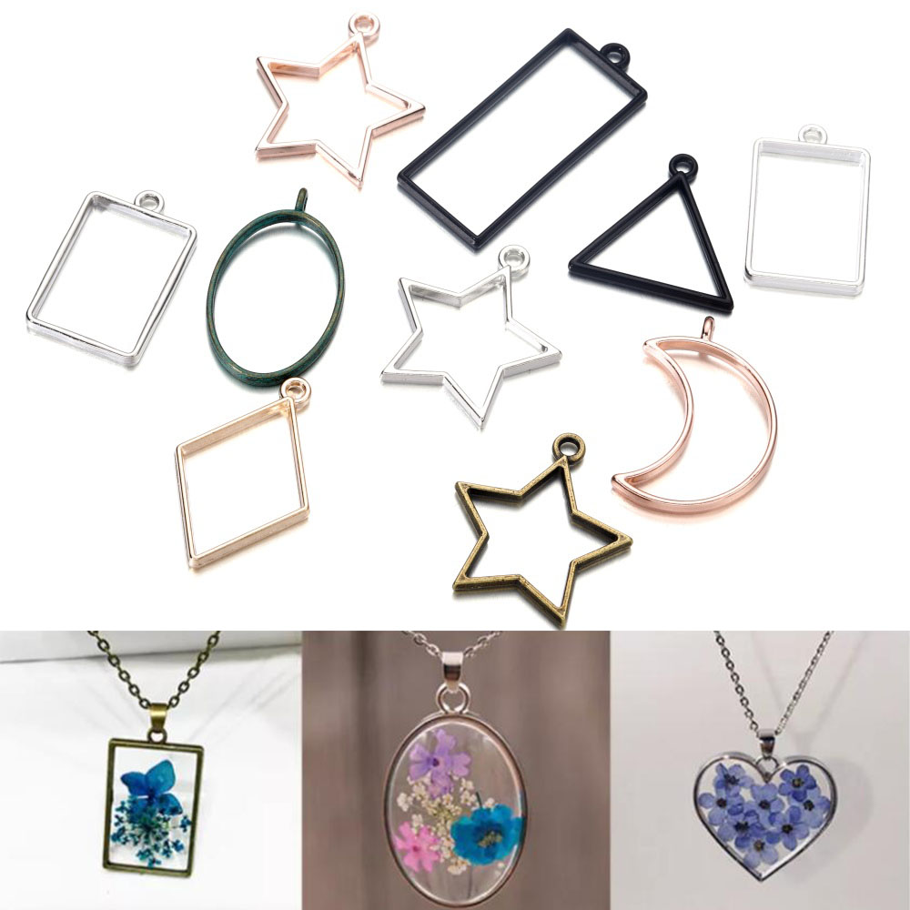 Resin Art Letters - 14 unids/lote colgante de marco de