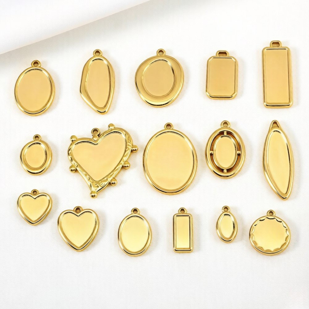 Bezels Pendant Resin - 5 unidades de bases de cabujón