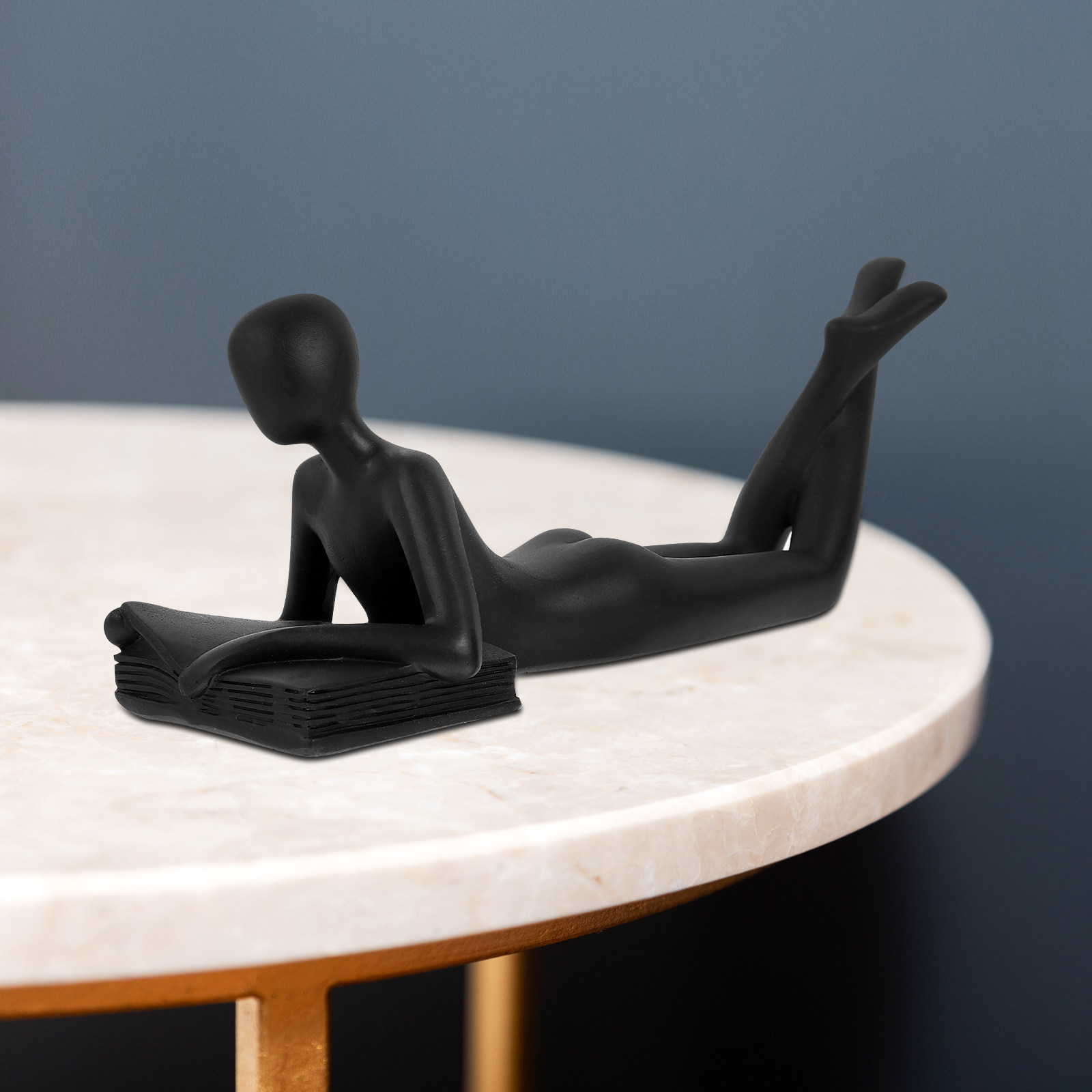 Resin Art Studio - Estatua de resina del pensador, escultura