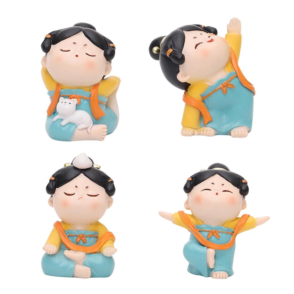 Resin Art Studio - Estatua de Yoga de Dama China