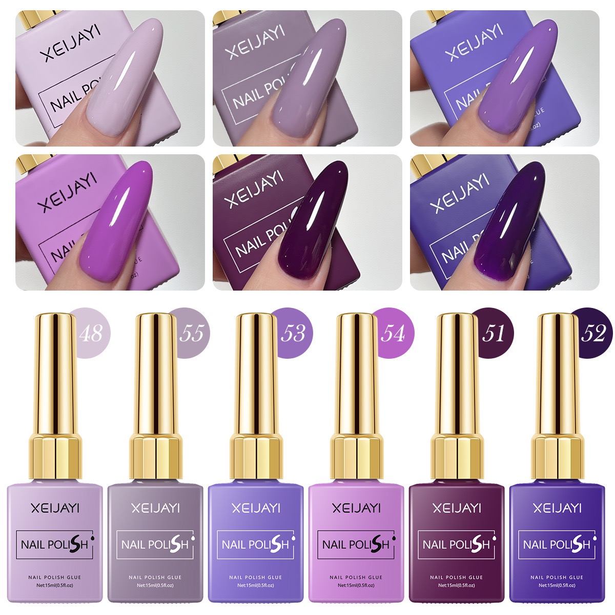 Resin Art Varnish - 6 unids/set 15ml esmalte De uñas