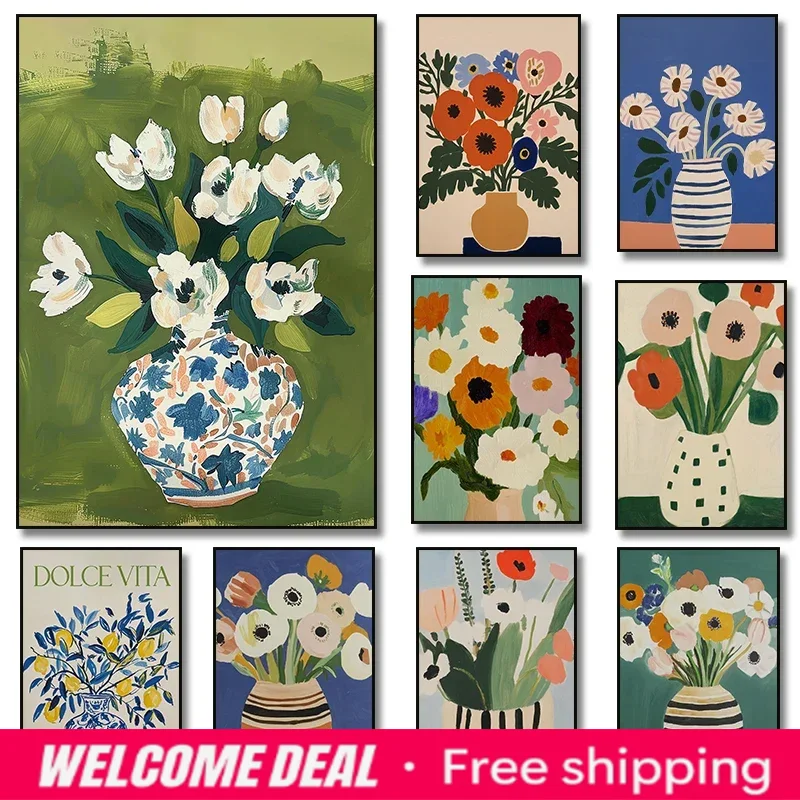 Resin Art Kitchen - Póster Artístico de Flores en un