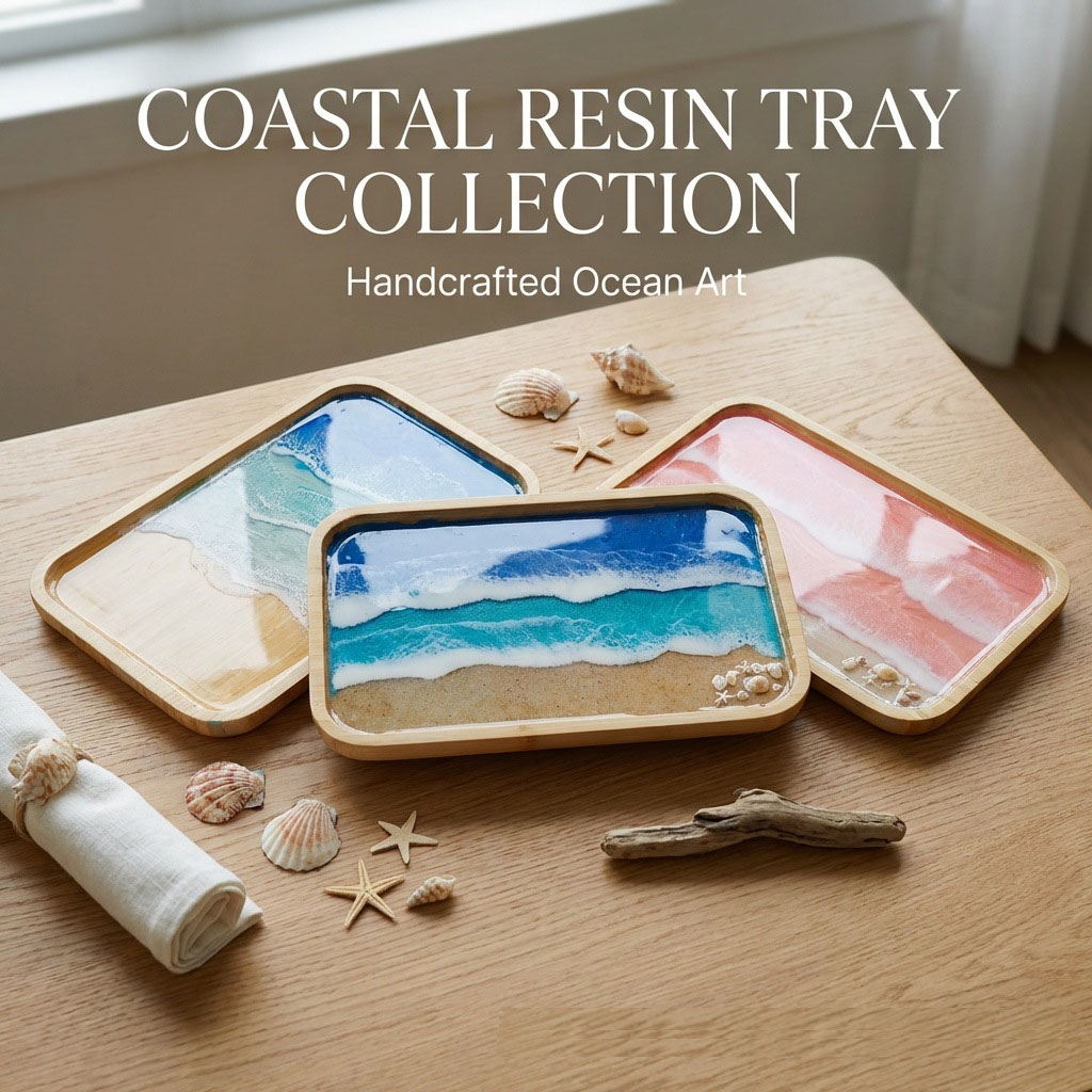 Resin Art Kitchen - Bandeja Decorativa de Resina Epoxi con