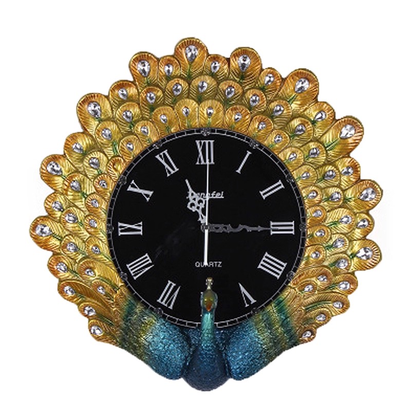 Resin Art Clock - Reloj de pared decorativo vintage de