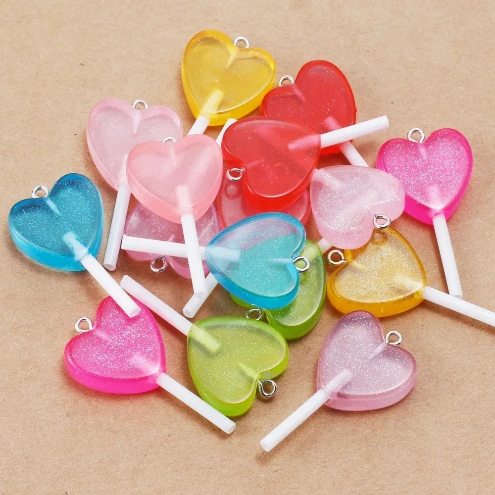 Resin Art Engagement - 10 unidades de dijes de resina