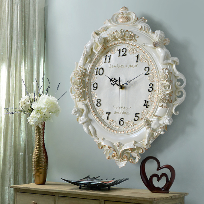 Resin Art Clock - Reloj de Pared Europeo con Diseño