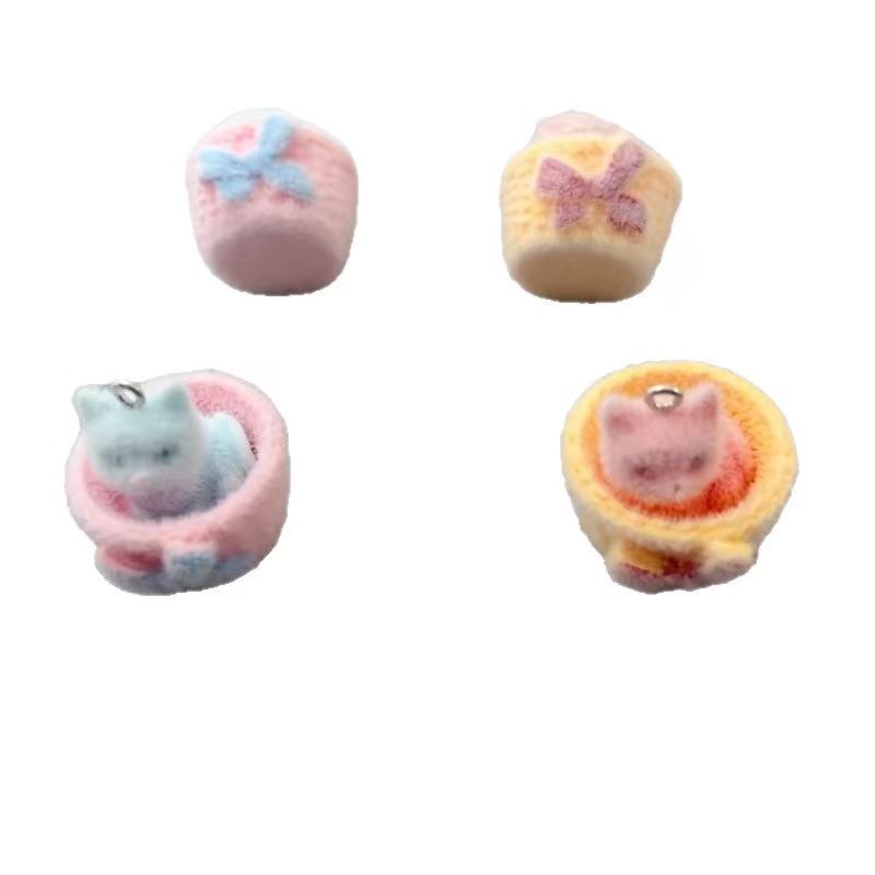 4 colgantes de gato de resina  - Resin Art Engagement reseña y precio