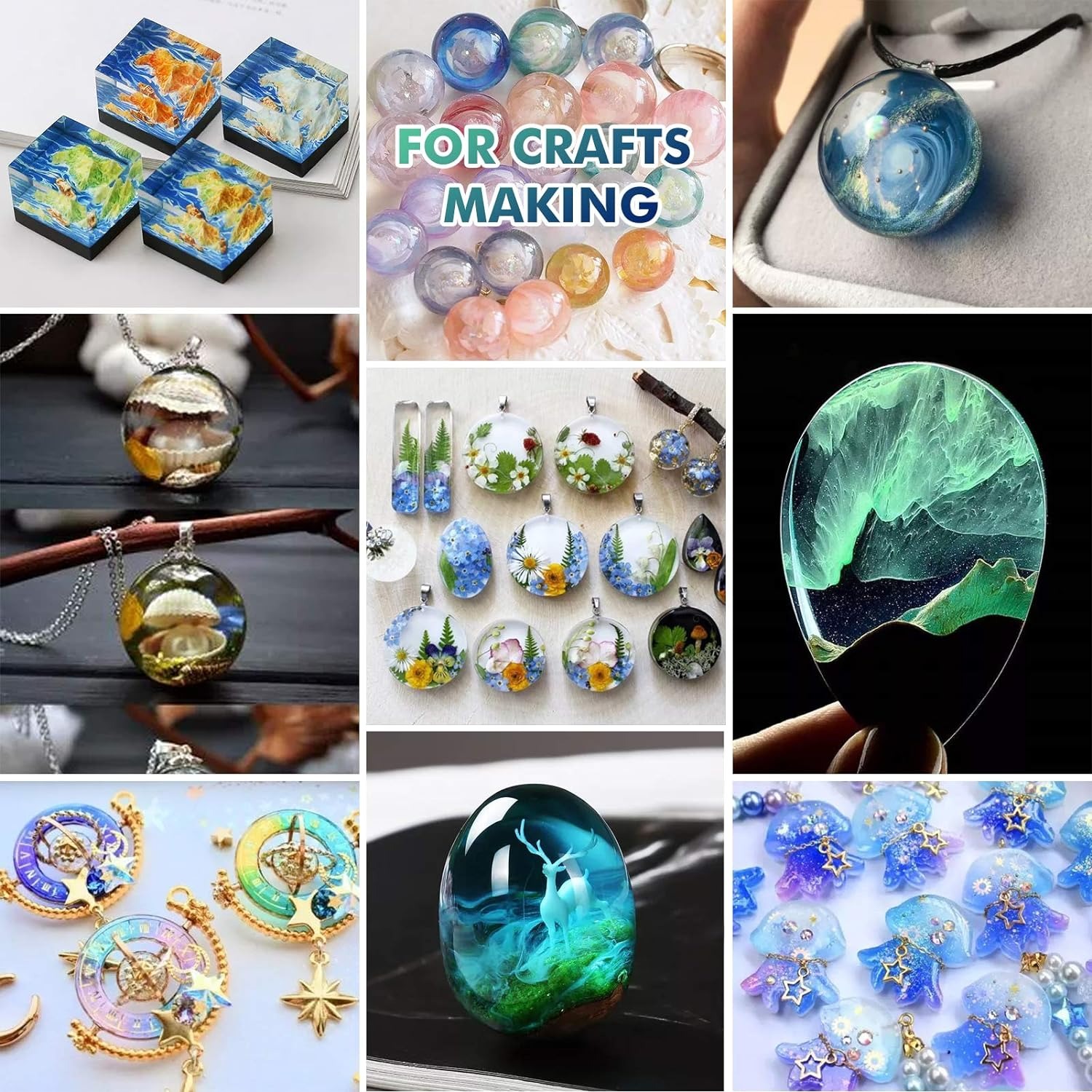 Resina epoxi UV transparente,  - Resin Art Letters reseña y precio