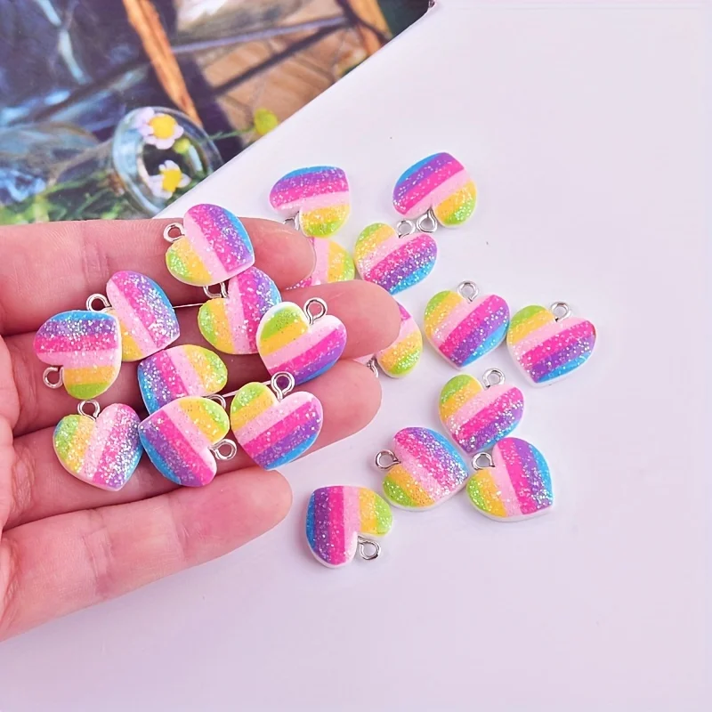 10 piezas de dijes de resina e - Resin Art Engagement reseña y precio