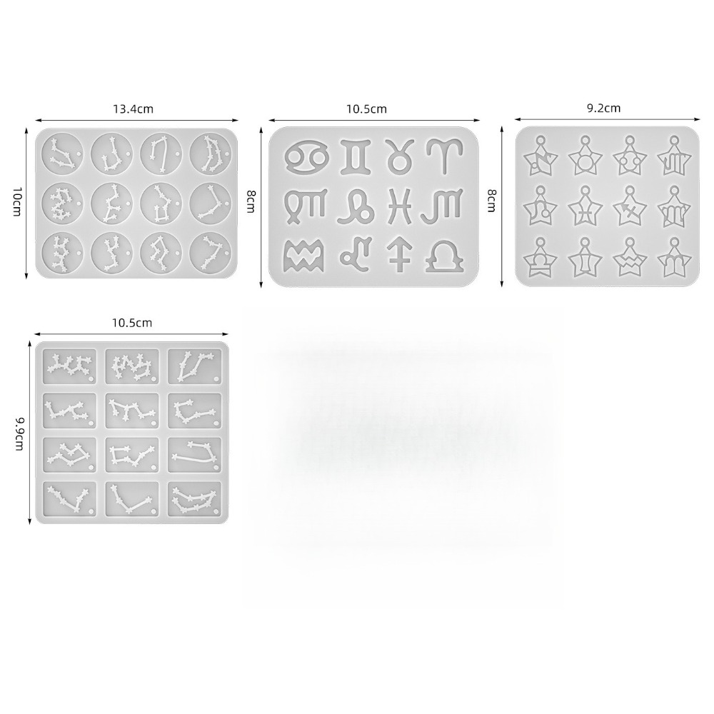 4 estilos de moldes de resina  - Resin Art Letters reseña y precio