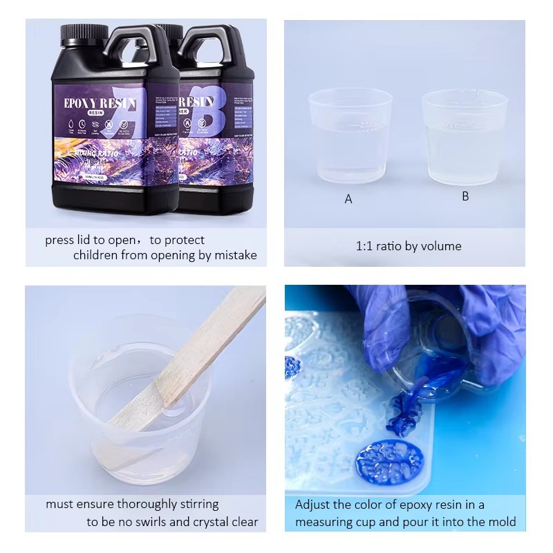 Kit de resina Epoxy 1:1 Easy M - Resin Art Kit For Beginners reseña y precio