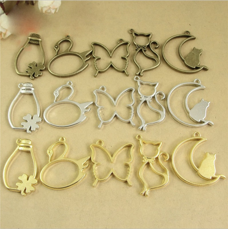 Colgante de marco de Metal con - Bezels Pendant Resin reseña y precio