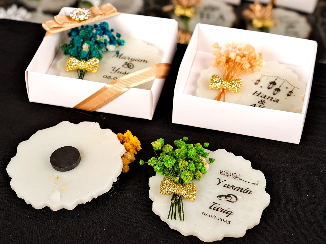 Favor de imán epoxi de boda pe - Resin Art Design For Wedding reseña y precio