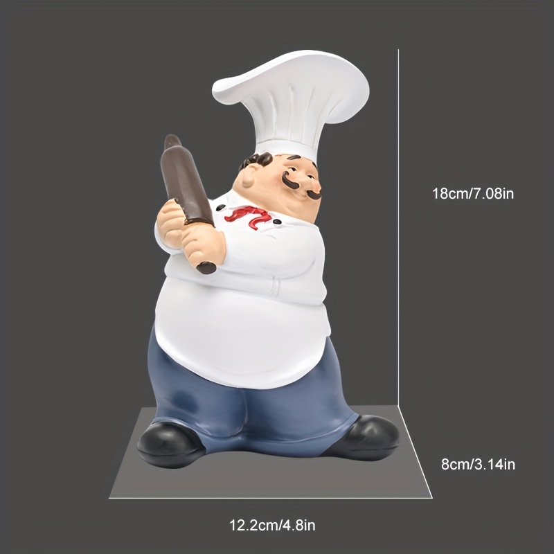 Estatua de resina de Chef con  - Resin Art Kitchen reseña y precio