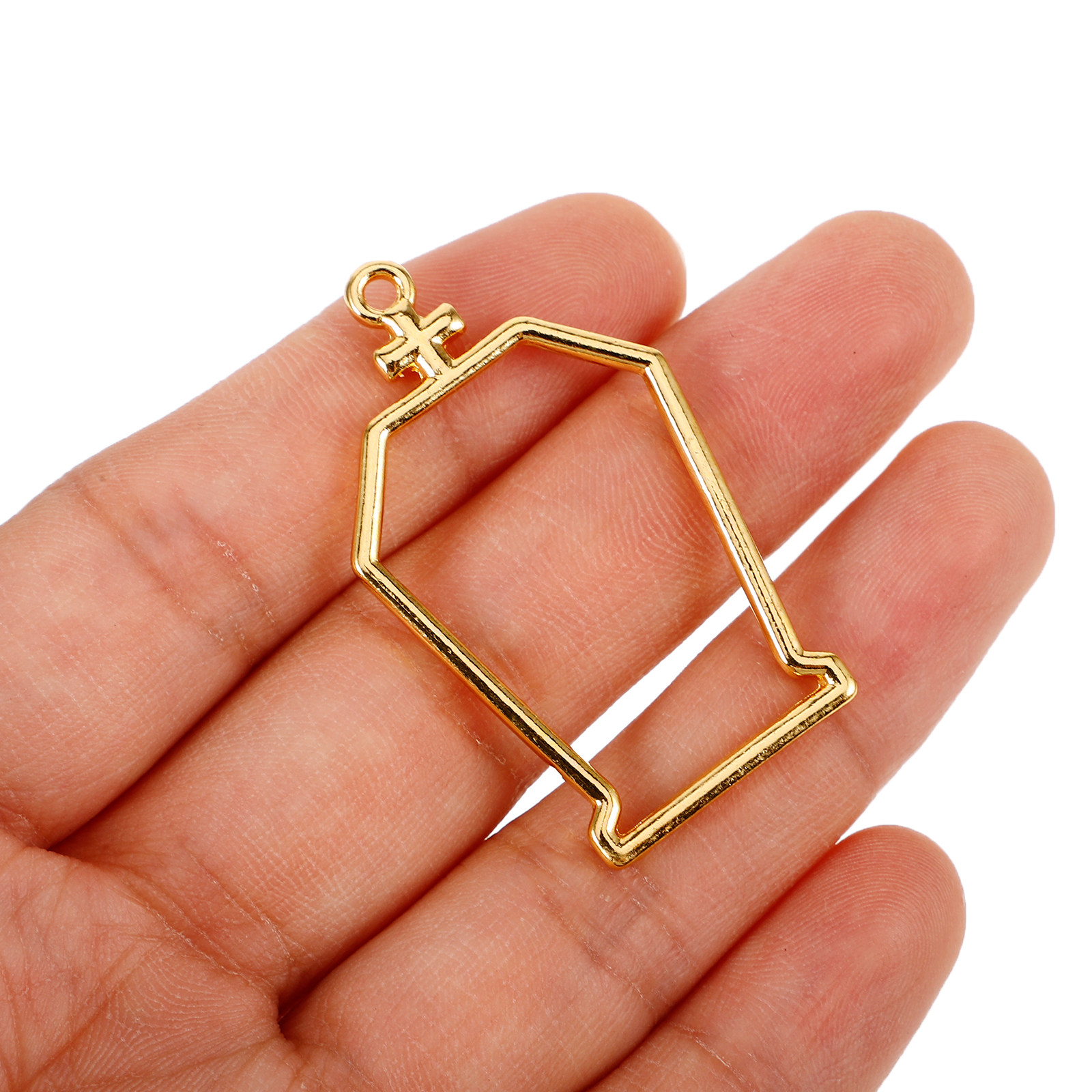 10 piezas de dijes de metal co - Bezels Pendant Resin reseña y precio