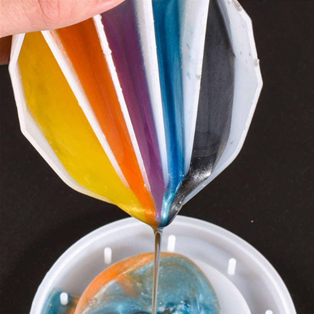 Taza dividida de silicona de 2 - Resin Art Design reseña y precio