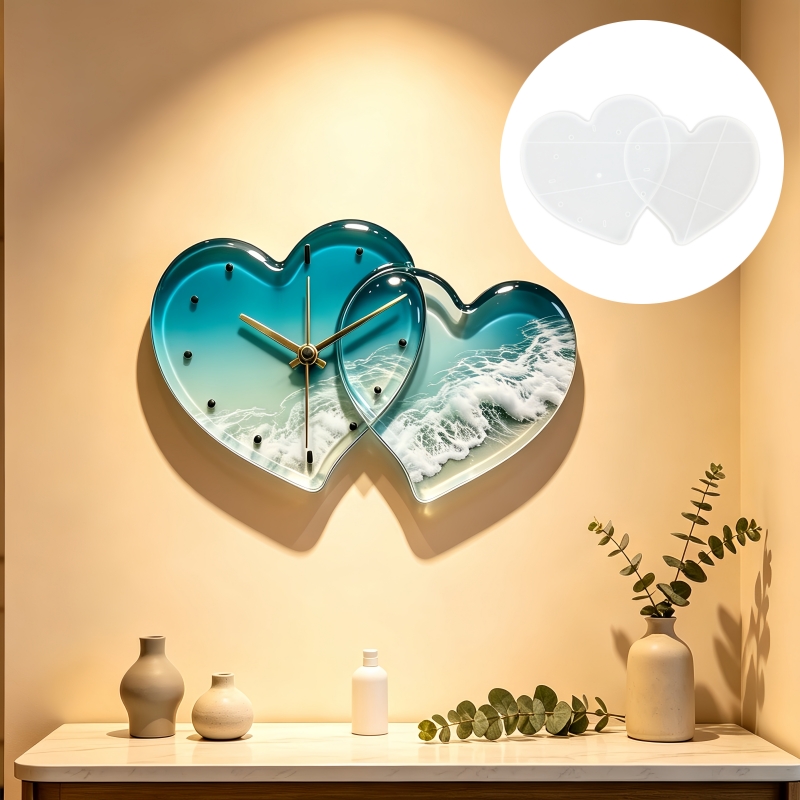 Molde de silicona para reloj d - Resin Art Clock reseña y precio