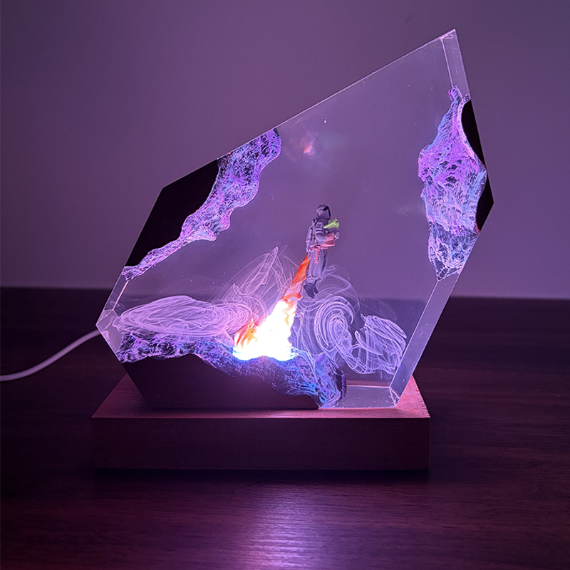 Lámpara de Mesa de Resina con  - Resin Art Resin reseña y precio