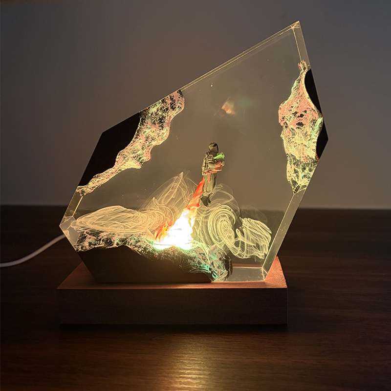 Lámpara de Mesa de Resina con  - Resin Art Resin reseña y precio