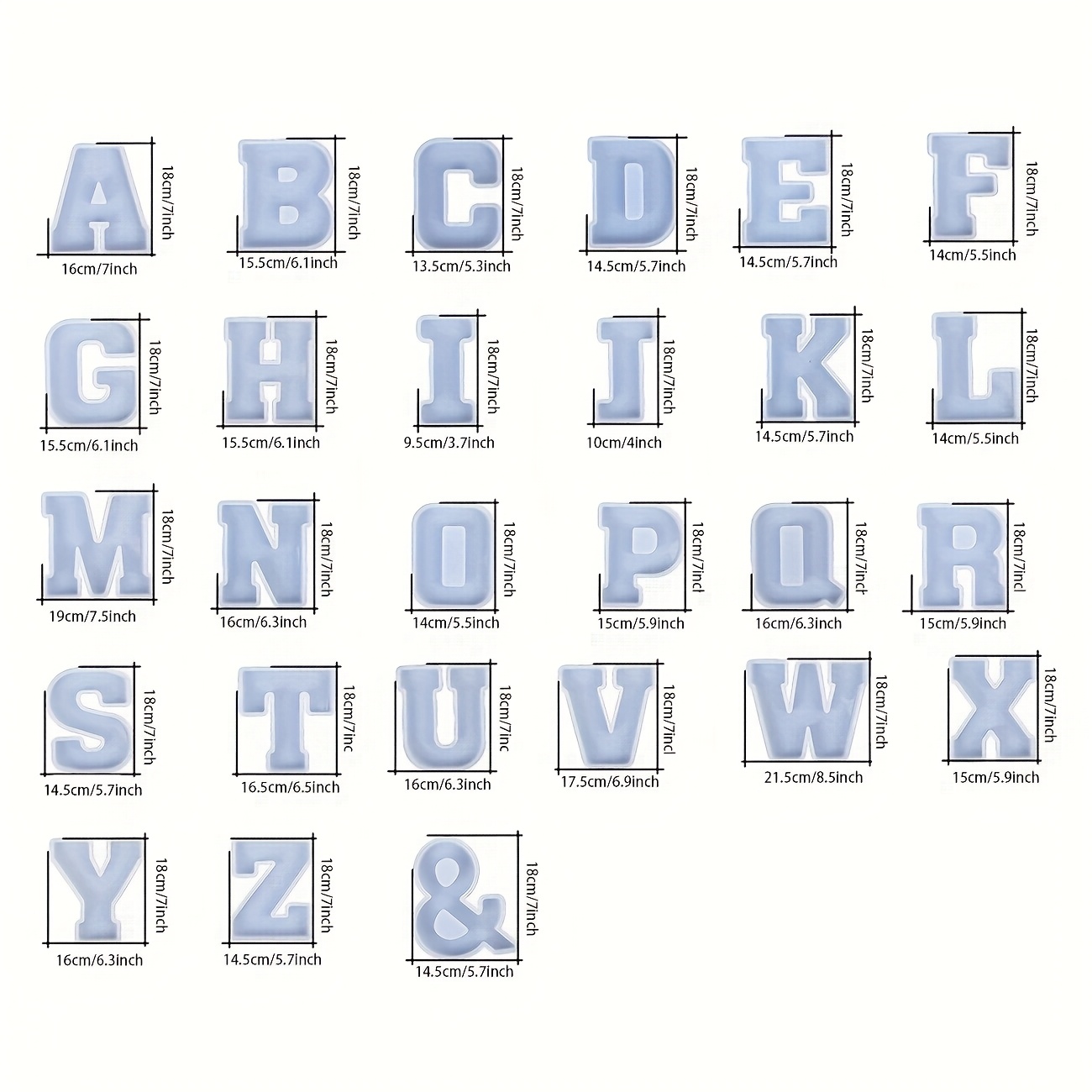 Molde de resina para letras gr - Resin Art Letters reseña y precio