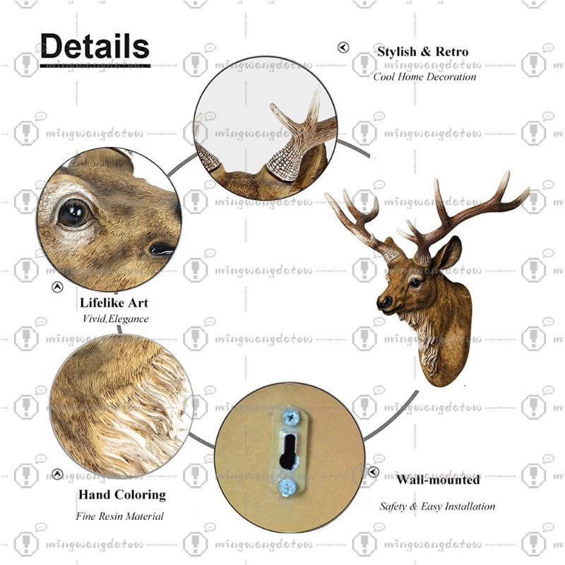 Cabeza de Ciervo Artificial de - Resin Art Resin reseña y precio