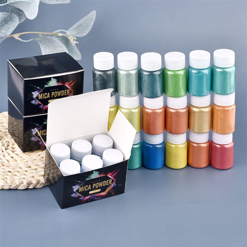 Juego de 6 uds de pigmentos en - Pearl Powder Resin reseña y precio