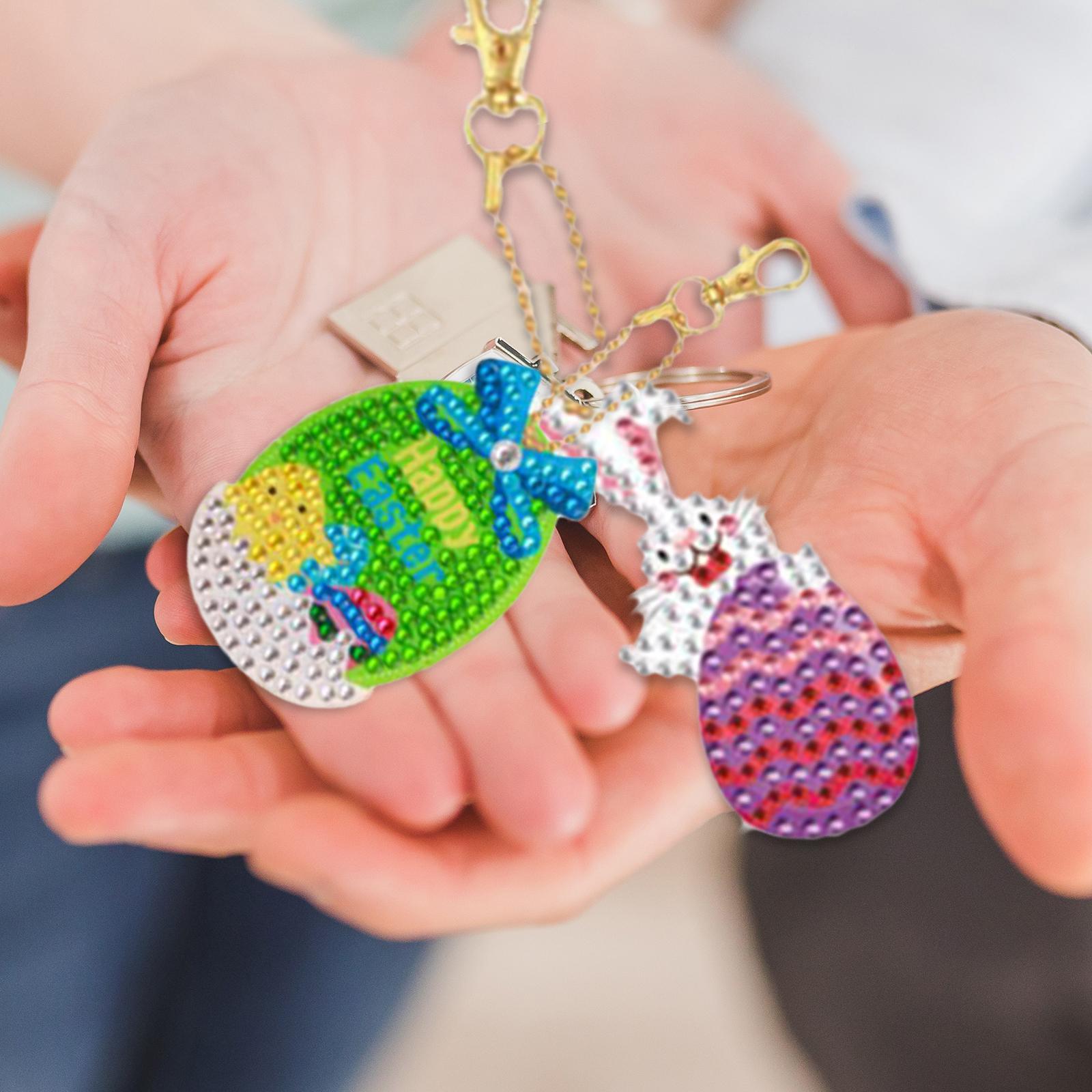 Llavero de pintura de diamante - Resin Art Design Keychain reseña y precio