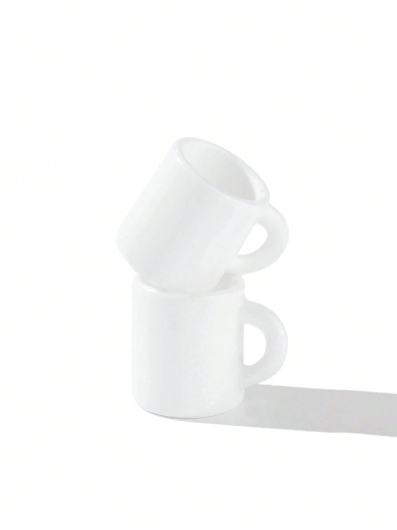 10 tazas blancas en miniatura  - Resin Art Kitchen reseña y precio