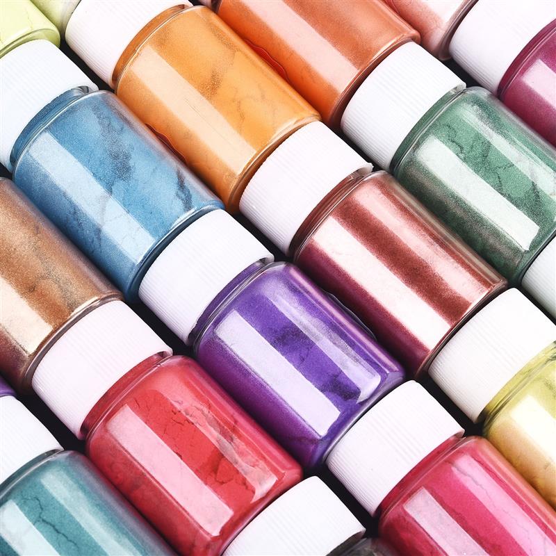 Juego de 6 uds de pigmentos en - Pearl Powder Resin reseña y precio