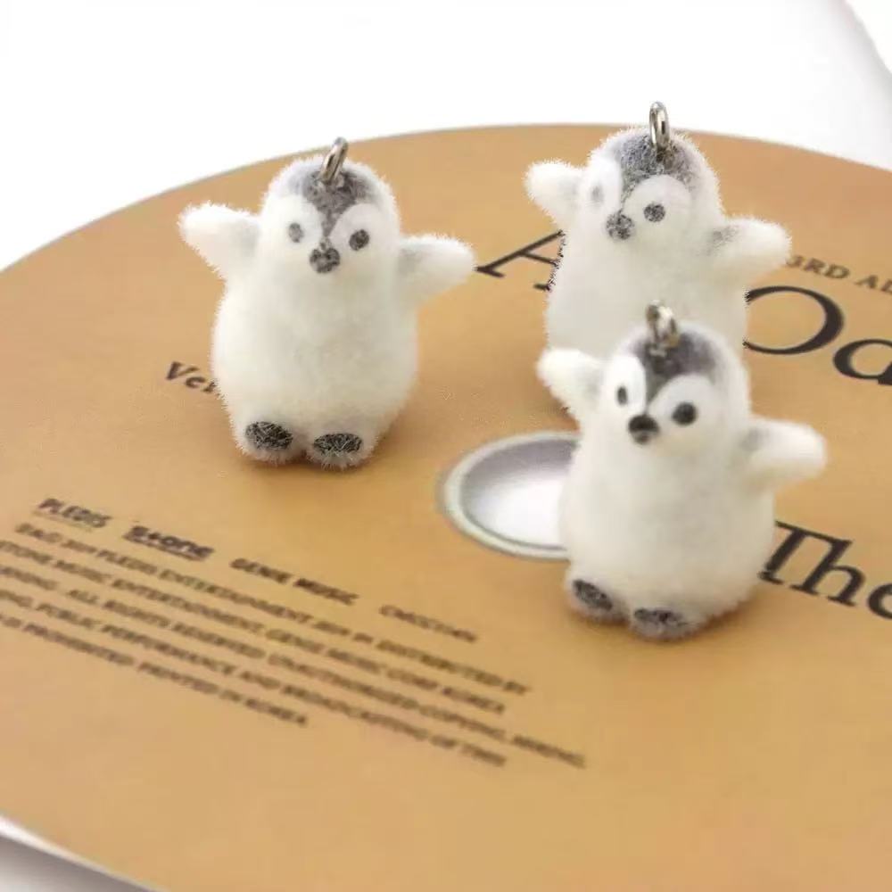 5 uds flocado pequeño pingüino - Resin Art Engagement reseña y precio