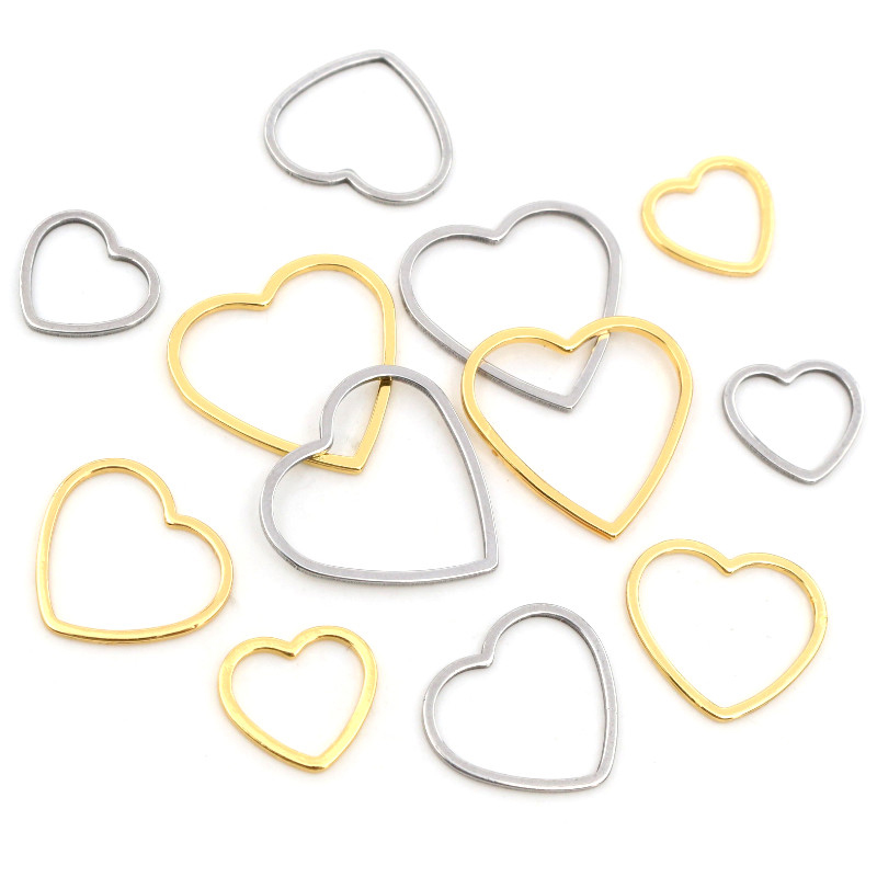 20 piezas corazón encanto oro  - Bezels Pendant Resin reseña y precio